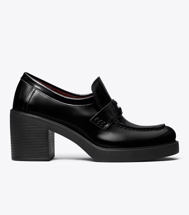Classic Heeled Lug Loafer - Image 3