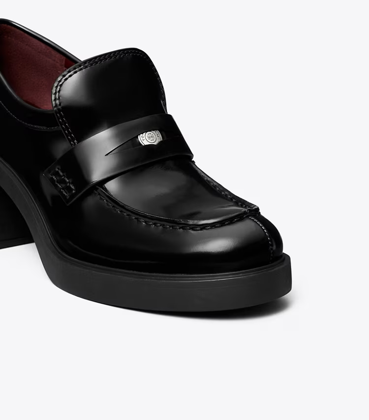 Classic Heeled Lug Loafer - Image 4