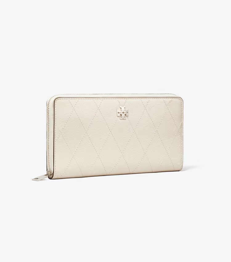 Charlie Quilted Zip Continental Wallet