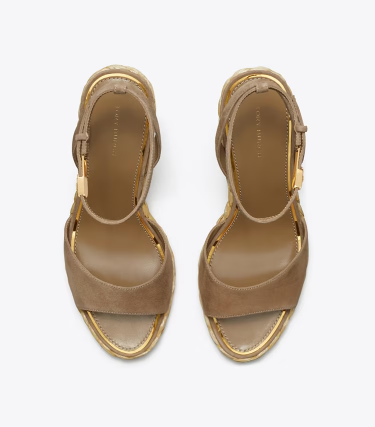 Raffia Wedge Sandal - Image 4