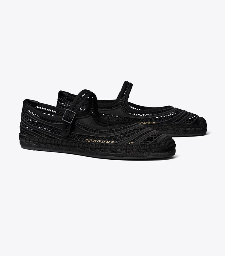 Open Weave Mary Jane Espadrille