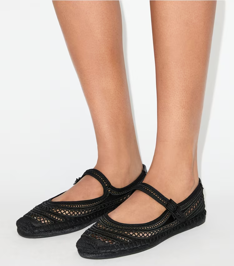 Open Weave Mary Jane Espadrille - Image 2