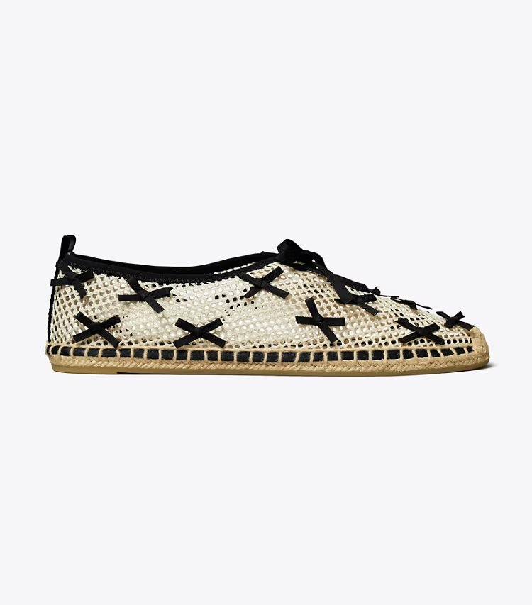 Mini Bow Mesh Espadrille - Image 3