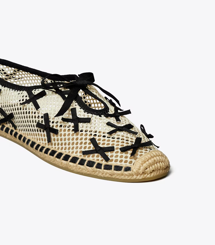 Mini Bow Mesh Espadrille - Image 4
