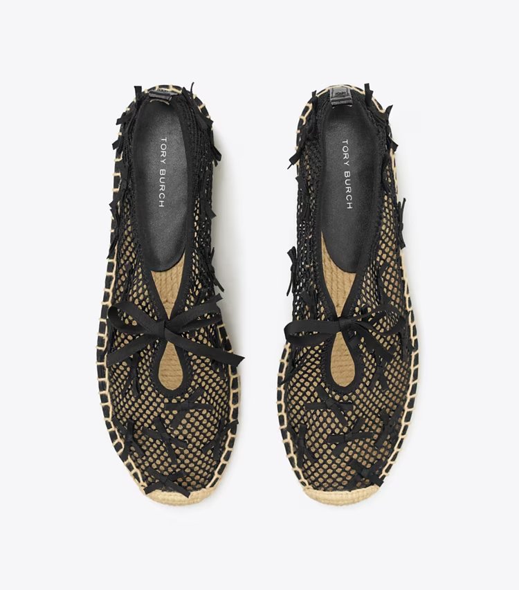 Mini Bow Mesh Espadrille - Image 4