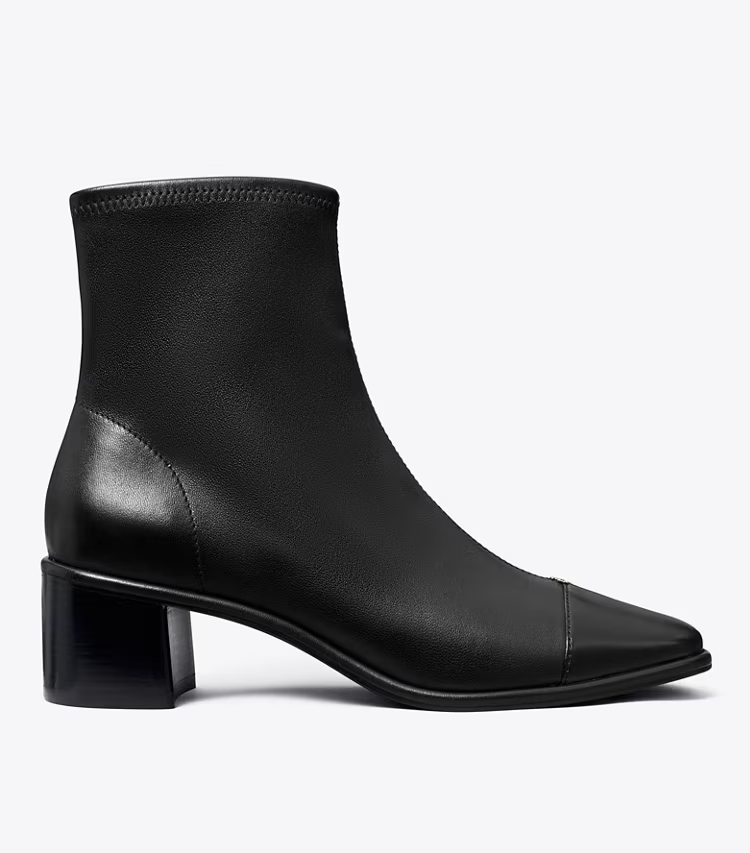 Cap-Toe Low-Heel Ankle Boot - Image 3