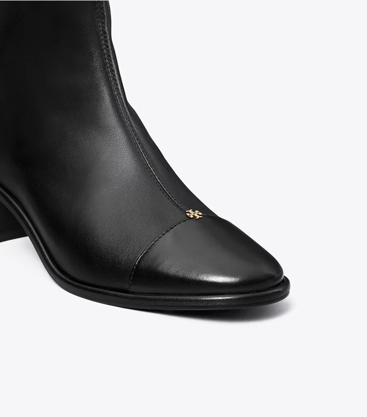 Cap-Toe Low-Heel Ankle Boot - Image 4