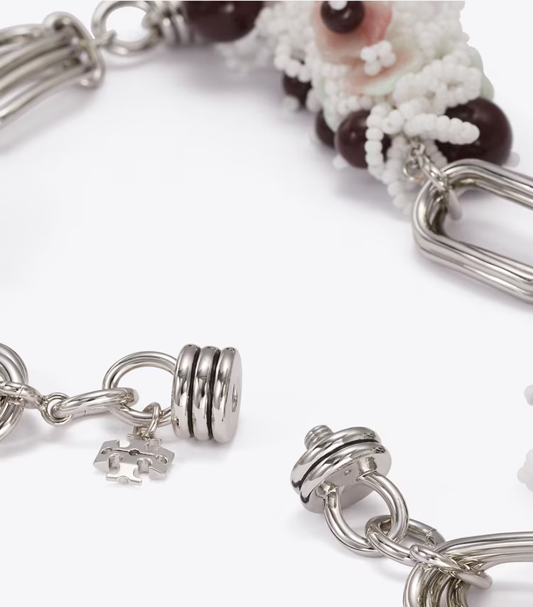 Large Runway Beaded Necklace - Image 2