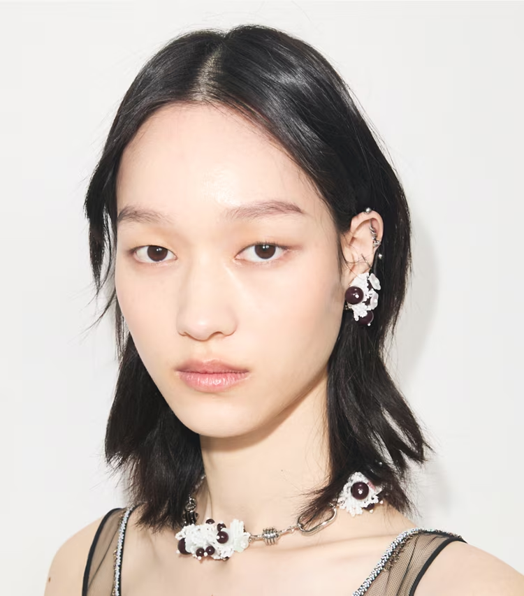 Large Runway Beaded Necklace - Image 3