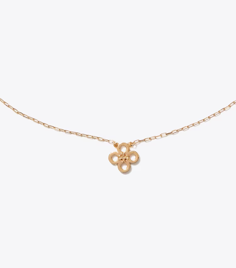 Forget Me Not Clover Pendant Necklace - Image 2