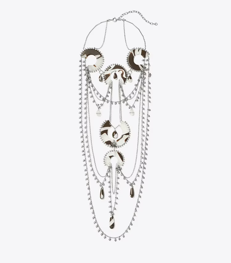 Bead And Resin Necklace