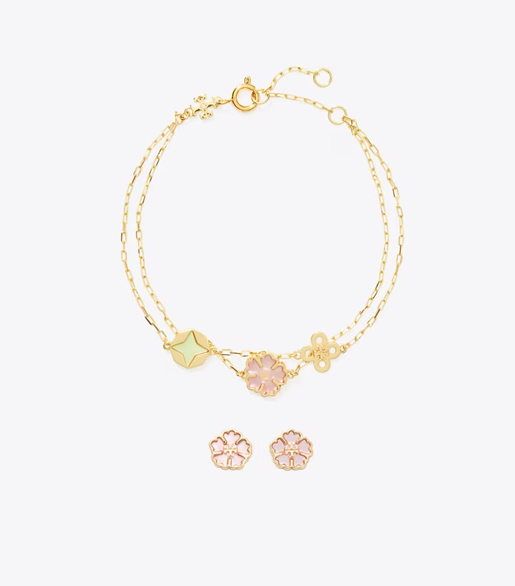 Forget Me Not Bracelet And Earrings Gift Set