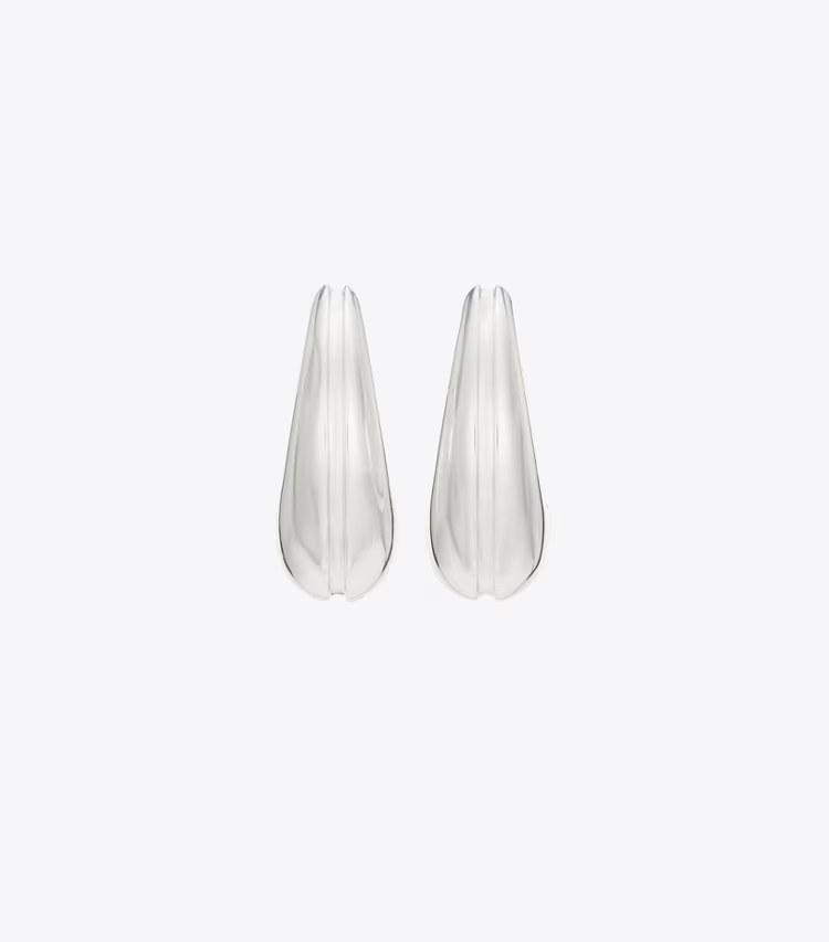 Small Pierced Hoop Earrings - Image 2