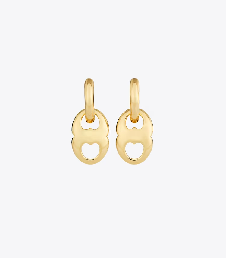 Gemini Link Small Hoop Earrings - Image 2