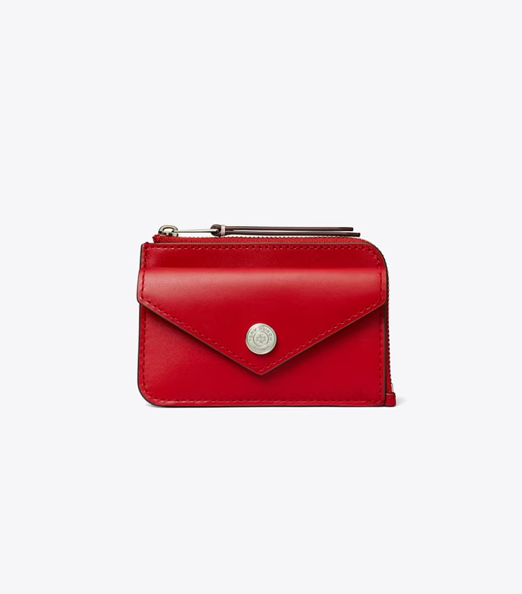 Leather Envelope Zip Card Case - Image 2