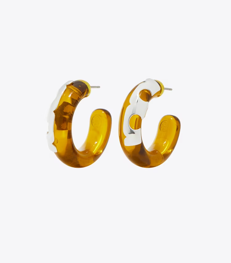 Resin Hoop Earrings