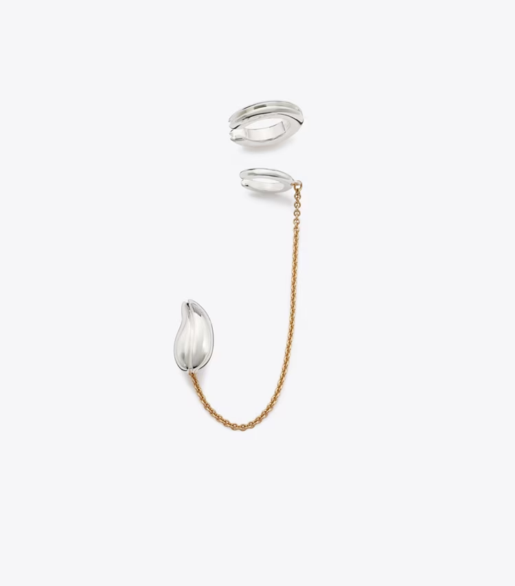 Pierced Chain Ear Cuff - Image 3