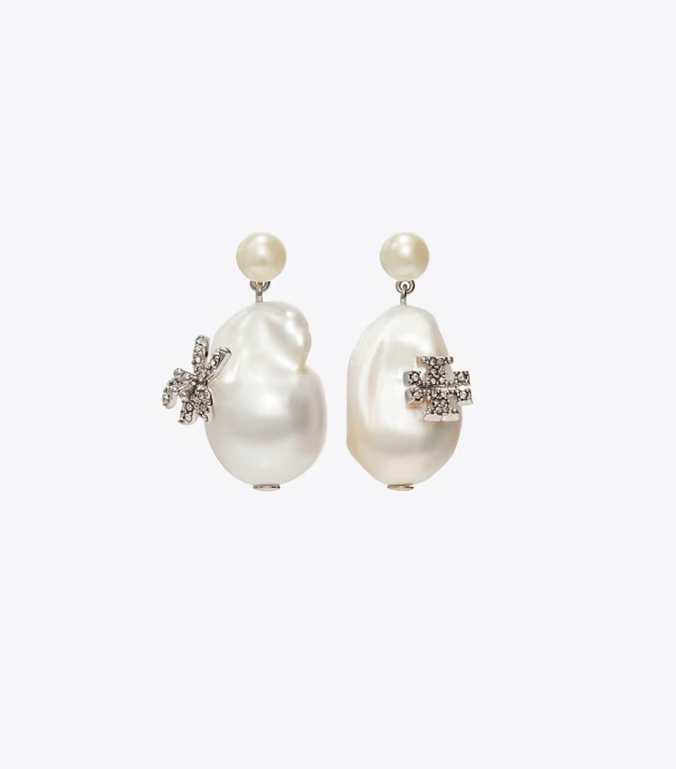 Moondance Pearl And Flower Drop Earrings