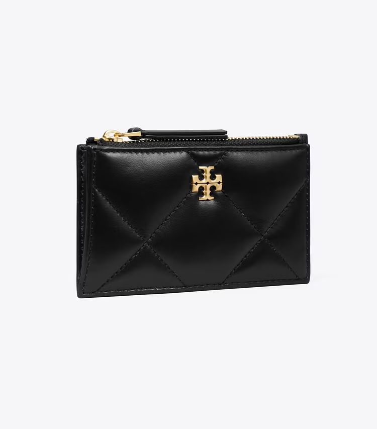 Kira Diamond Quilt Zip Card Case