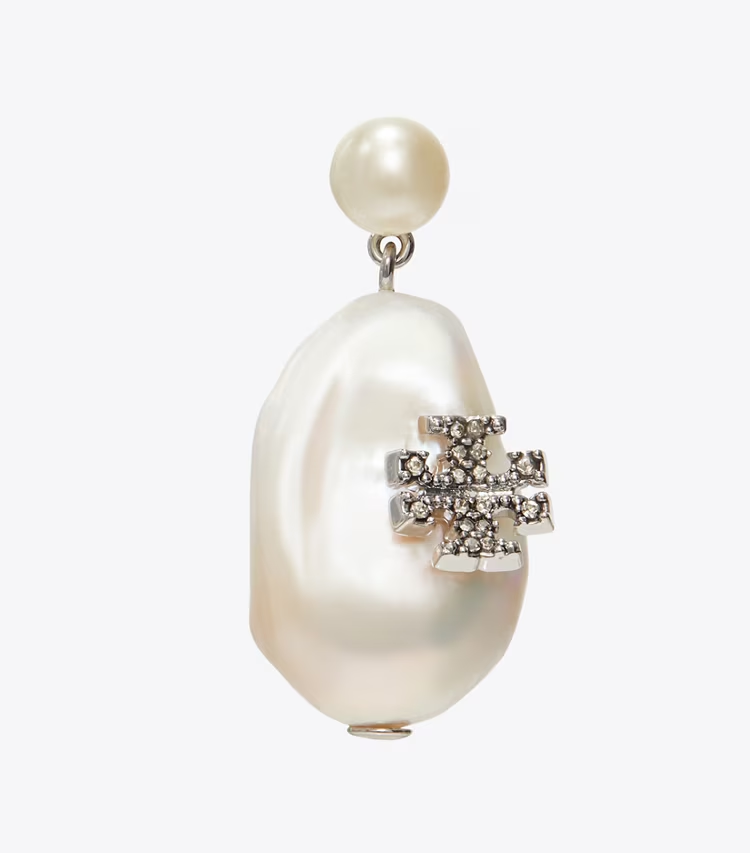 Moondance Pearl And Flower Drop Earrings - Image 2