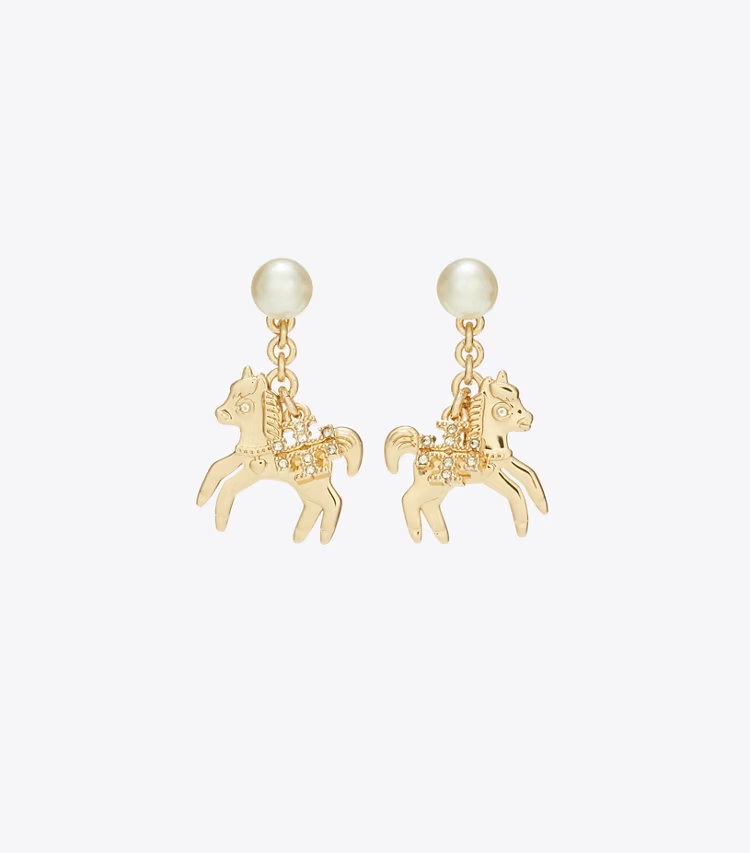 Curiosity Horse Charm Earrings