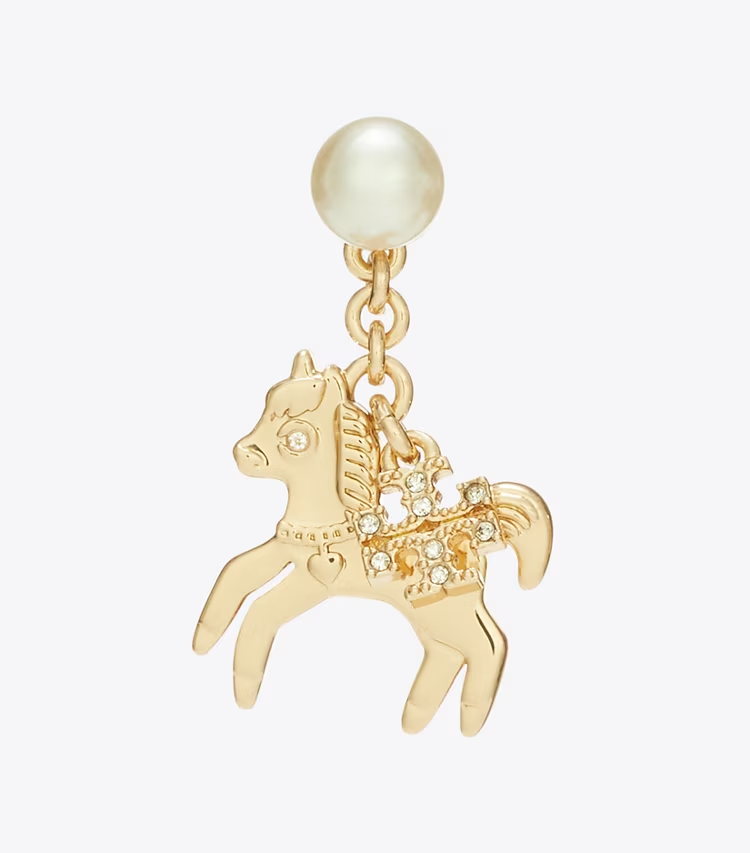 Curiosity Horse Charm Earrings - Image 2