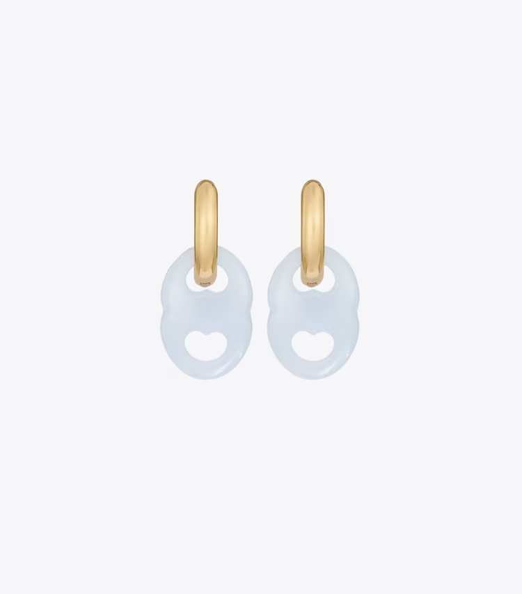 Gemini Link Small Hoop Earrings - Image 2