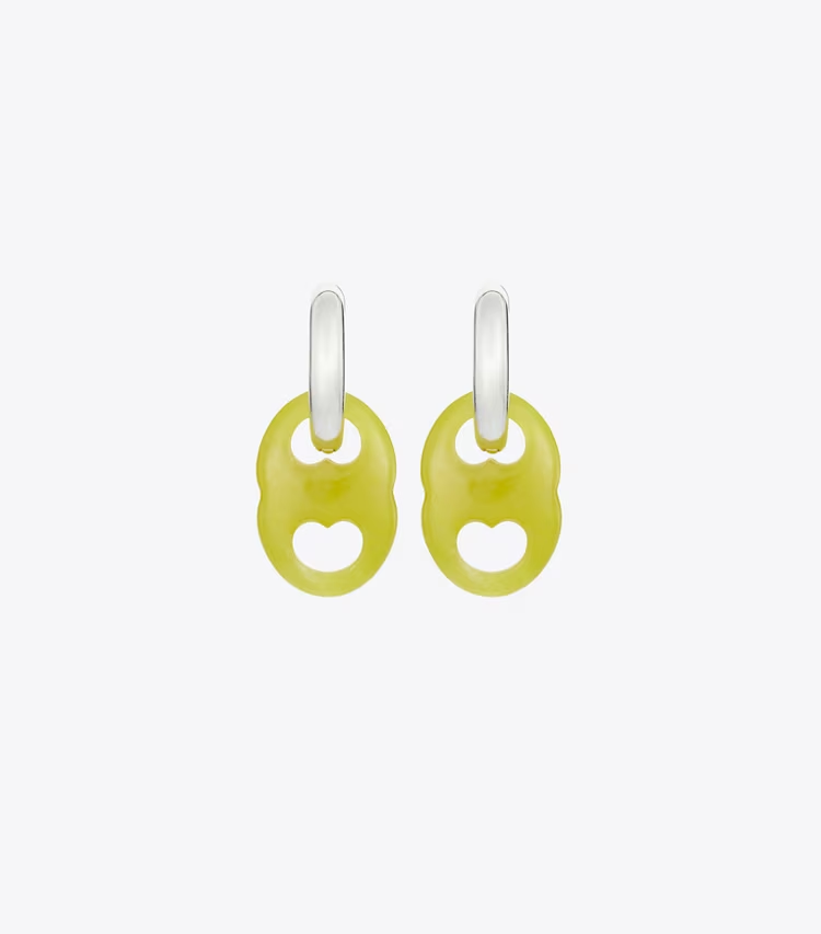 Gemini Link Small Hoop Earrings - Image 2