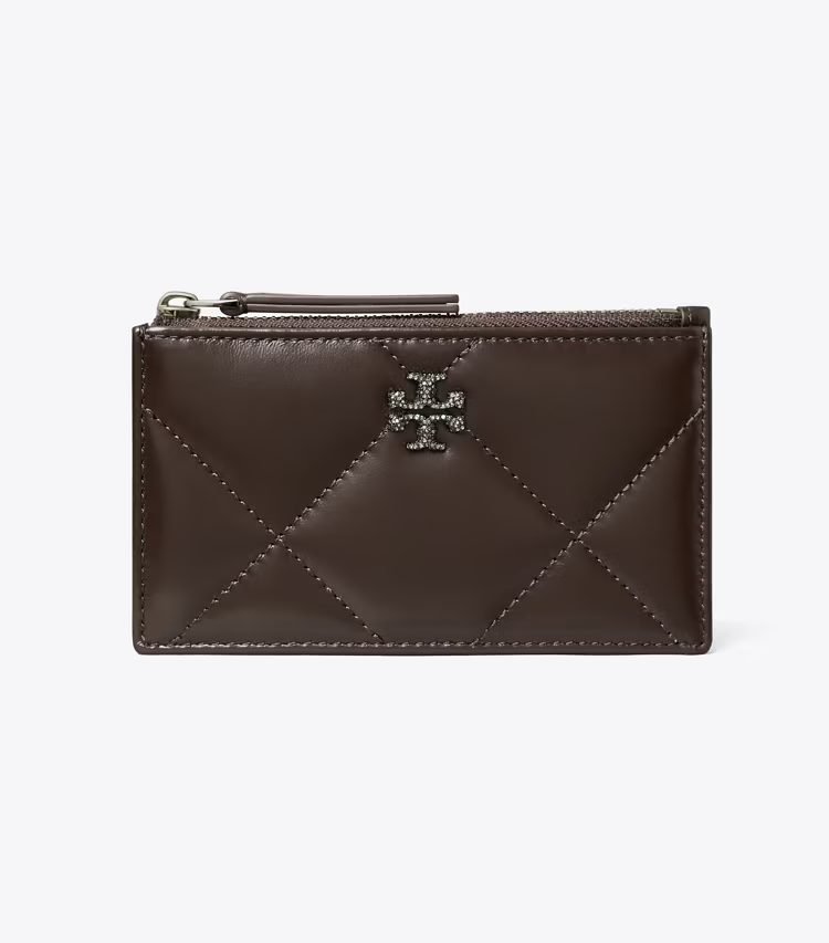 Kira Diamond Quilt PavÉ Zip Card Case - Image 2