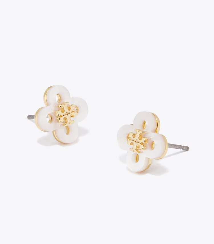 Forget Me Not Clover Stud Earring - Image 2