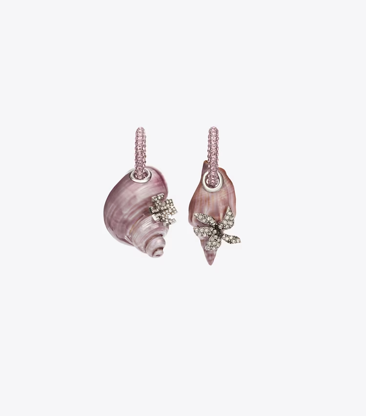 Curiosity Shell Hoop Earrings - Image 2