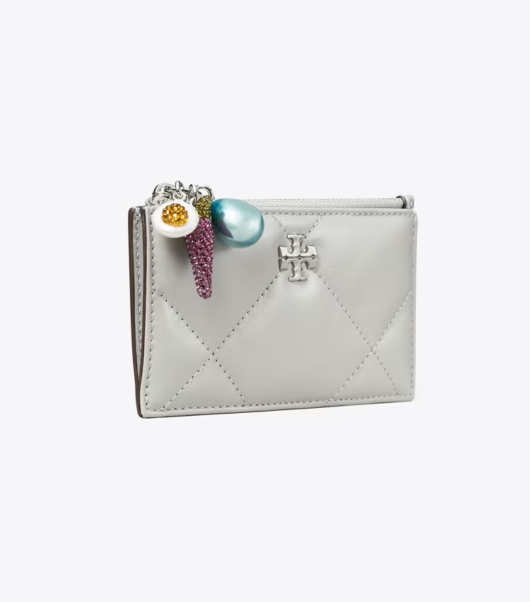 Kira Diamond Quilt Charm Zip Card Case