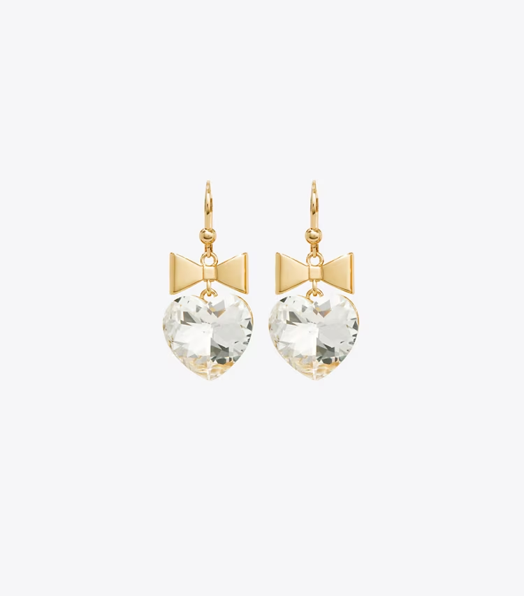Curiosity Heart And Bow Earrings - Image 2
