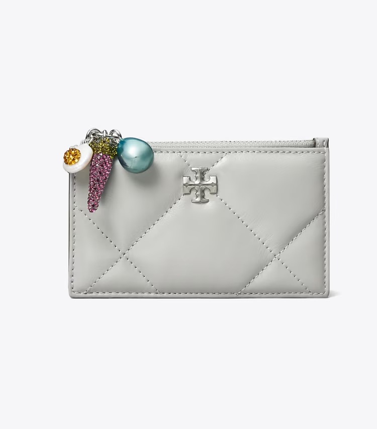 Kira Diamond Quilt Charm Zip Card Case - Image 2