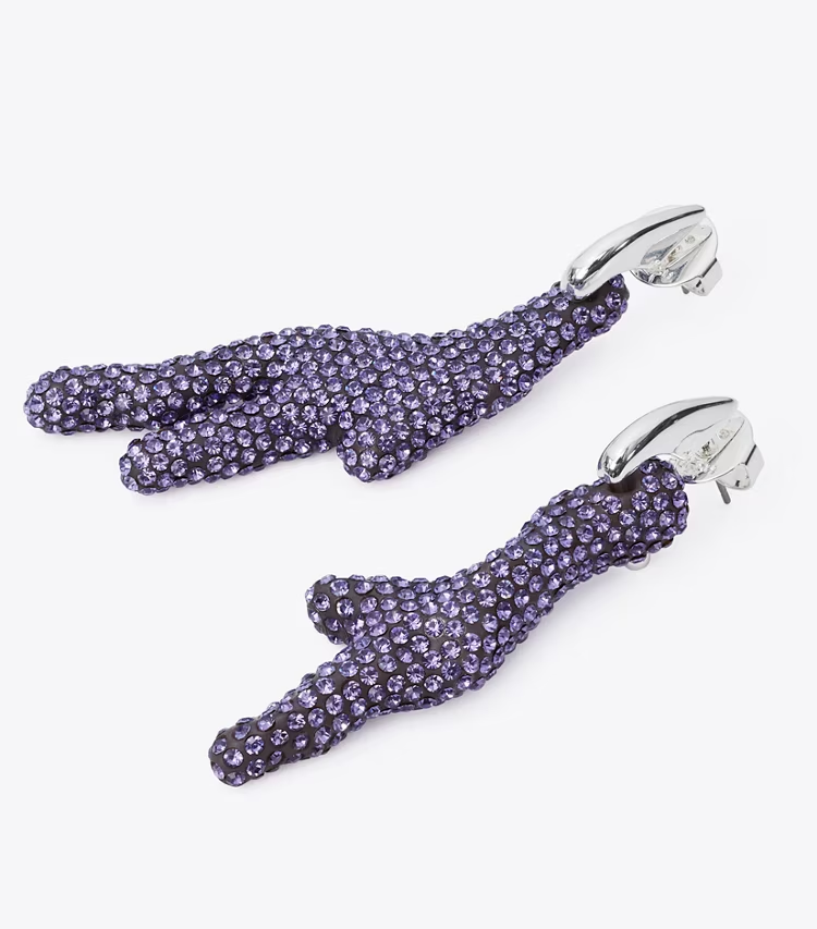 Curiosity Coral Hoop Earrings - Image 2
