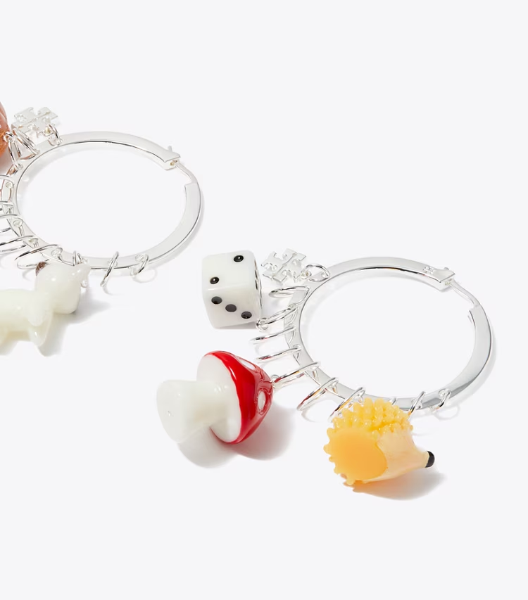 Curiosity Charm Hoop Earrings - Image 2