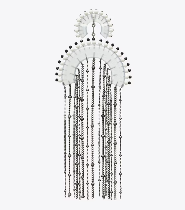 Beaded Fringe Earrings - Image 2