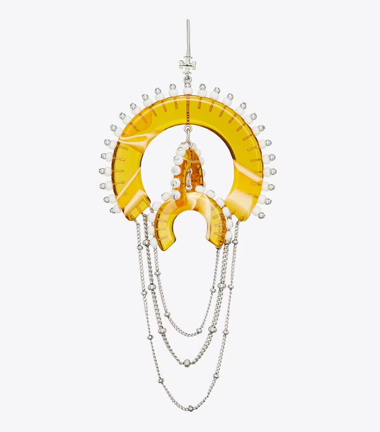 Bead And Resin Chandelier Earrings - Image 2
