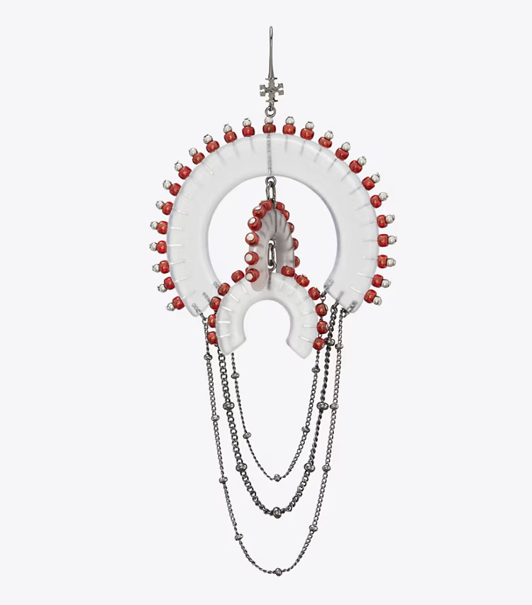 Bead And Resin Chandelier Earrings - Image 2