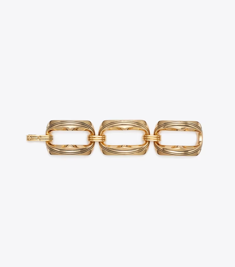 Runway Carved Metal Bracelet - Image 2