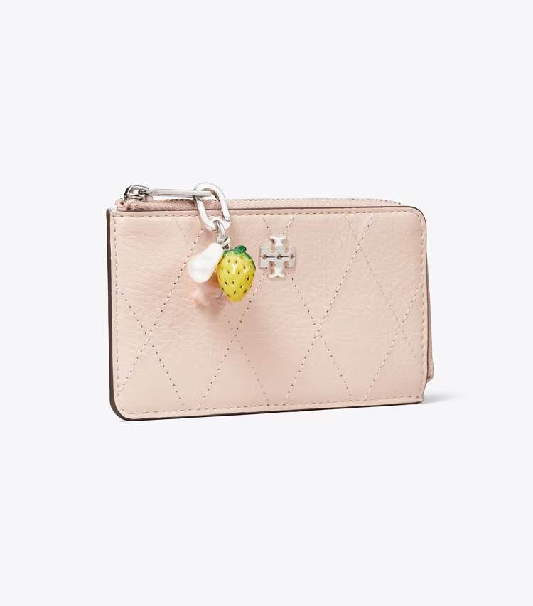 Charlie Quilted Zip Card Case