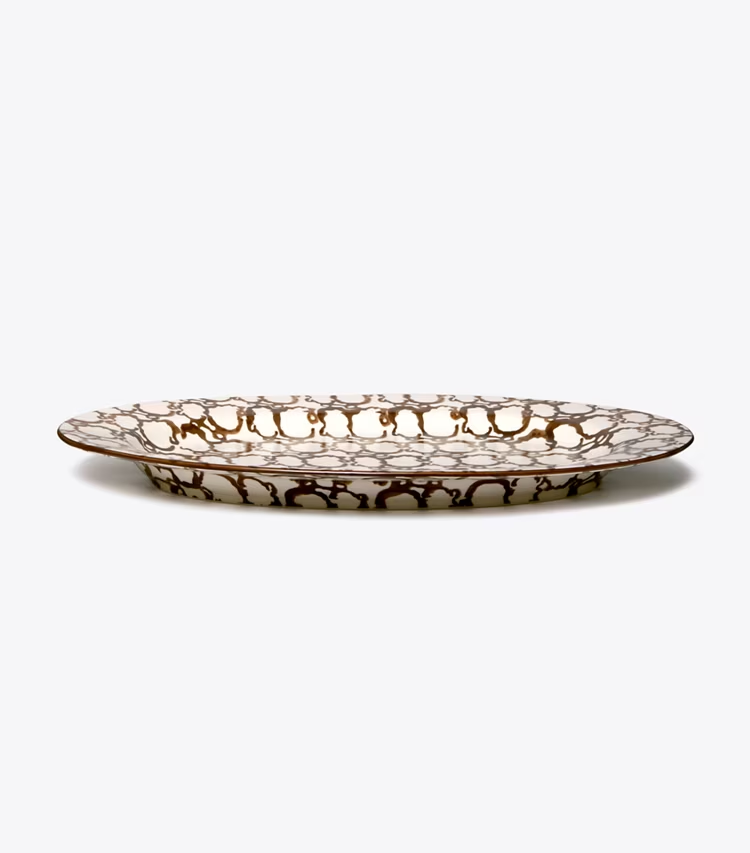 Spongeware Oval Serving Platter - Image 2