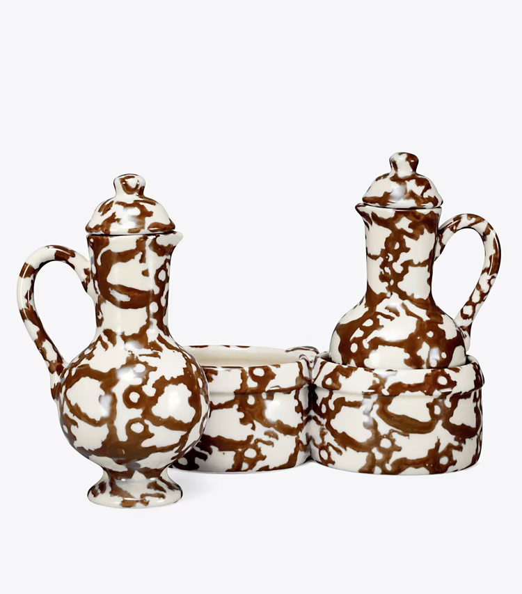 Spongeware Oil & Vinegar Set - Image 2