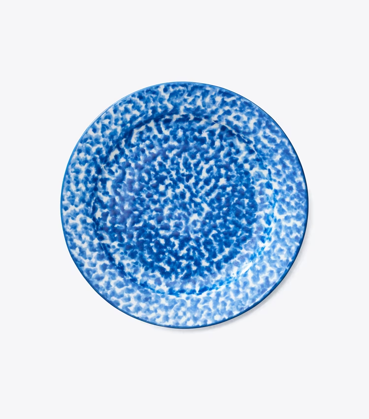 Spongeware Canape Plate, Set Of 6