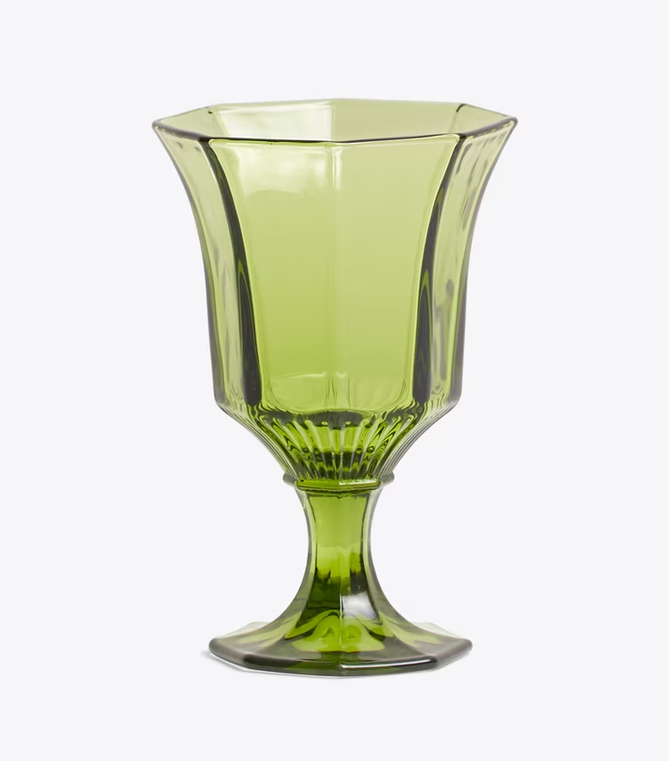 Pressed-Glass Wine Glass, Set Of 4