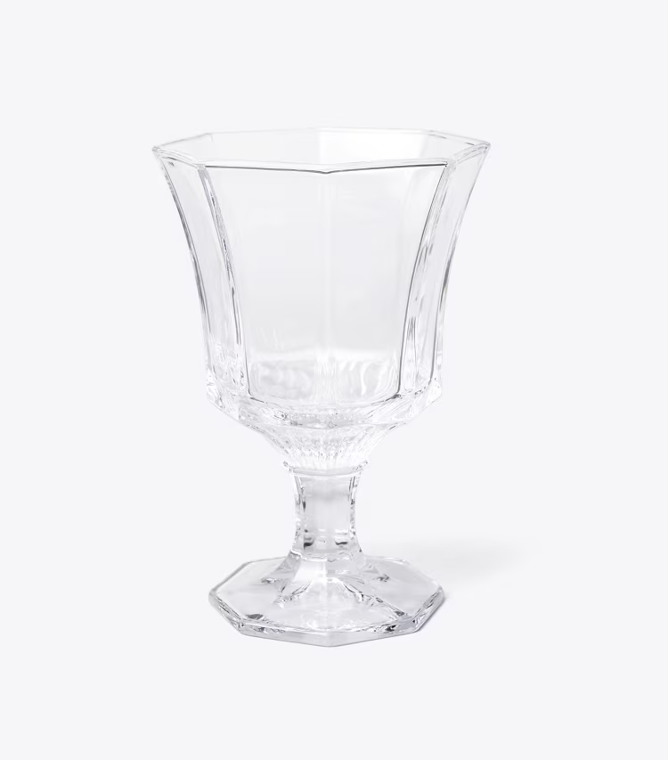 Pressed-Glass Water Glass, Set Of 4