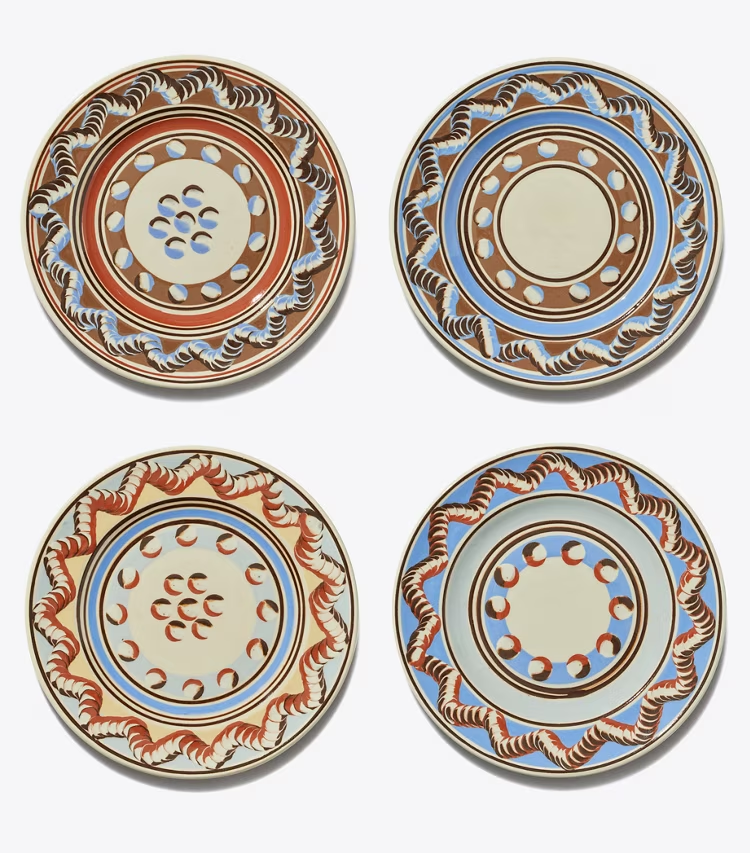 Mochaware Salad Plate, Set Of 4
