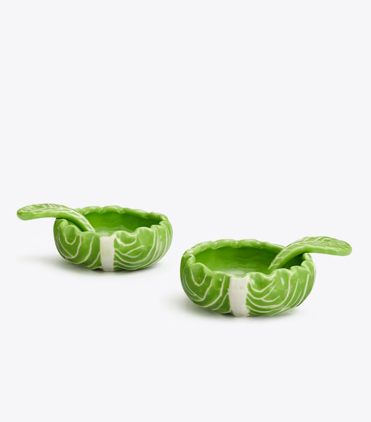 Lettuce Ware Salt Cellar, Set Of 2 - Image 2