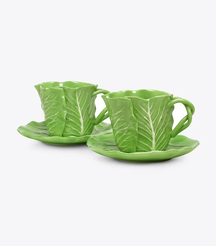 Lettuce Ware Cup & Saucer, Set Of 2 - Image 2