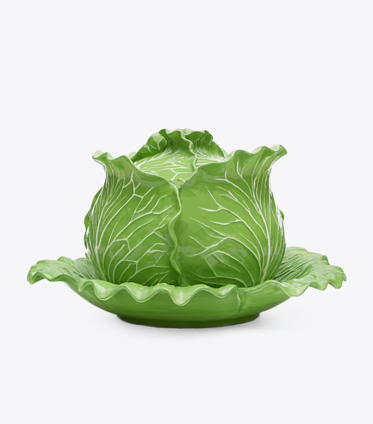 Lettuce Ware Covered Tureen